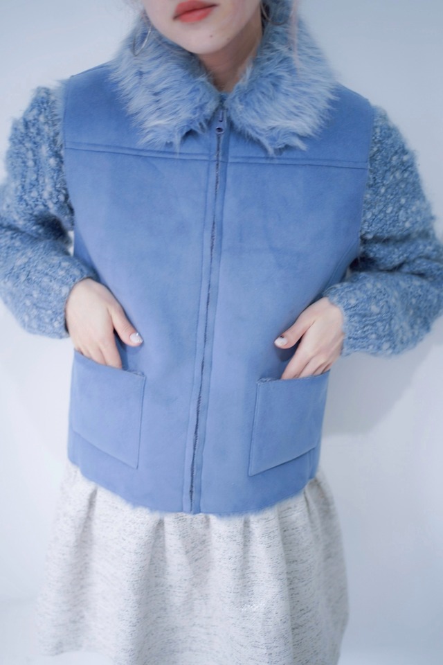 fake fur vest