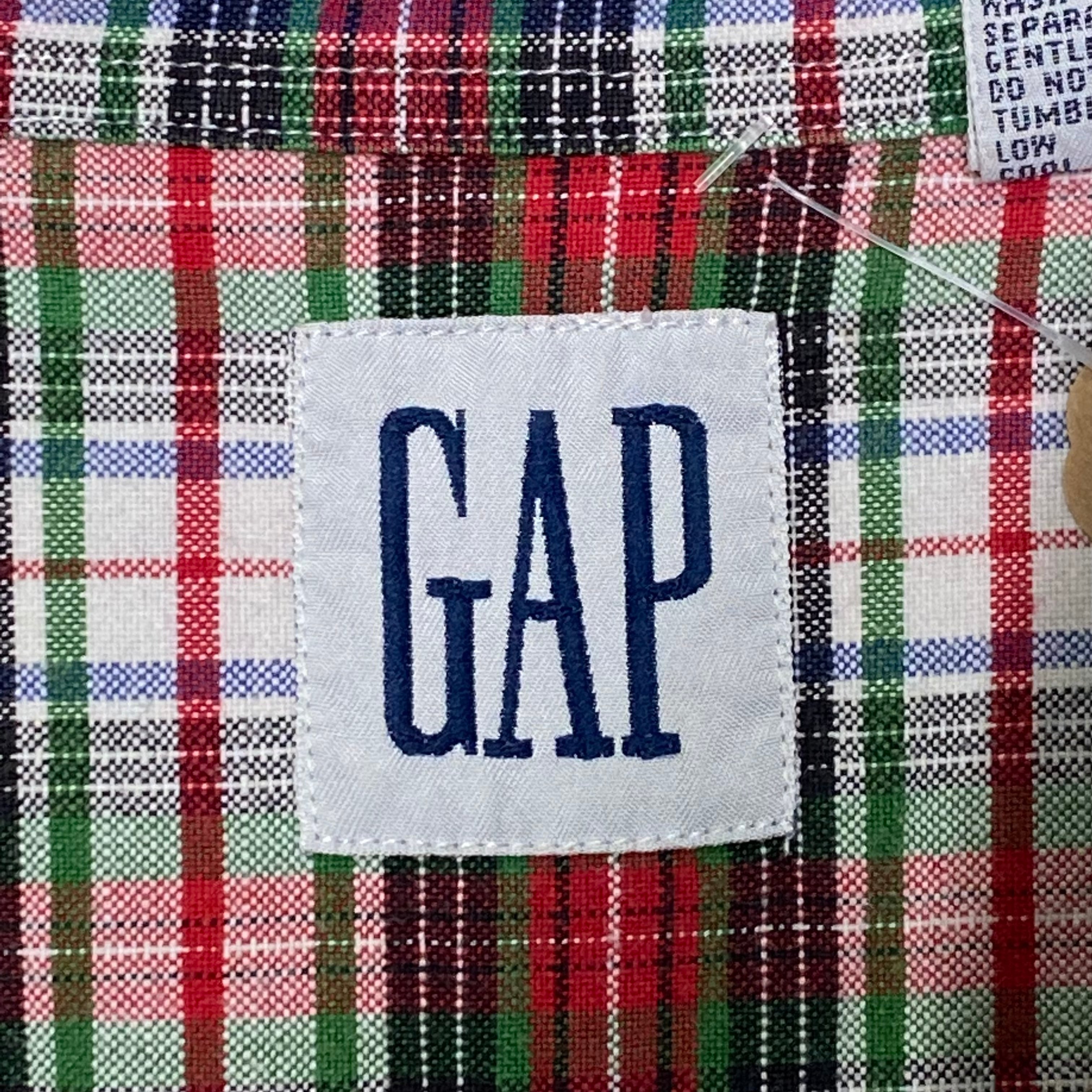 GAP(USA)ビンテージコットンQSチェックシャツ