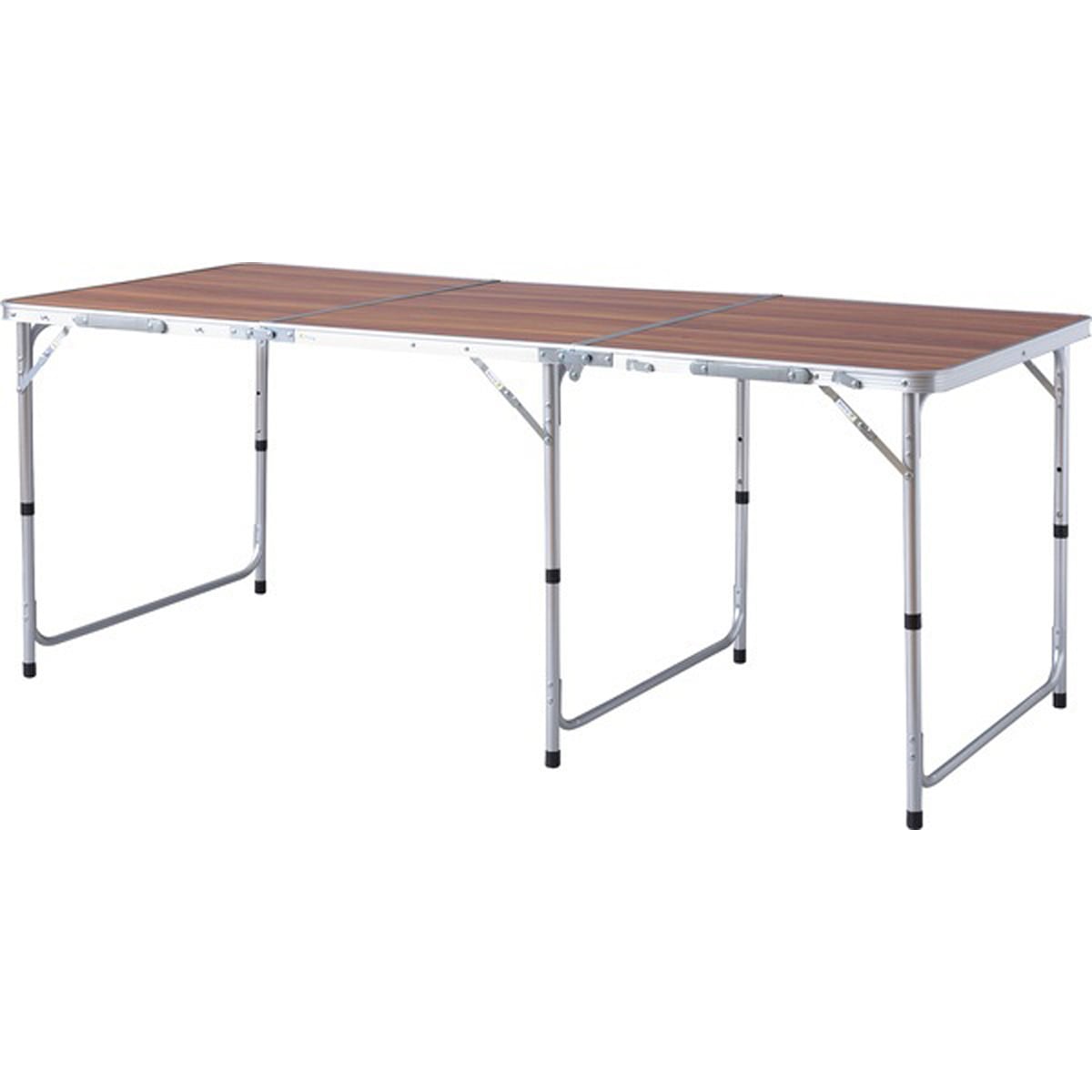 フォールディングテーブル ワイド ODL-558 アウトドアテーブル ワイドテーブル 折りたたみテーブル テーブル 横幅180cm 高さ調節 3段階調節 収納 キャンプ BBQ アウトドア 軽量 コンパクト ベランピング おうちキャンプ