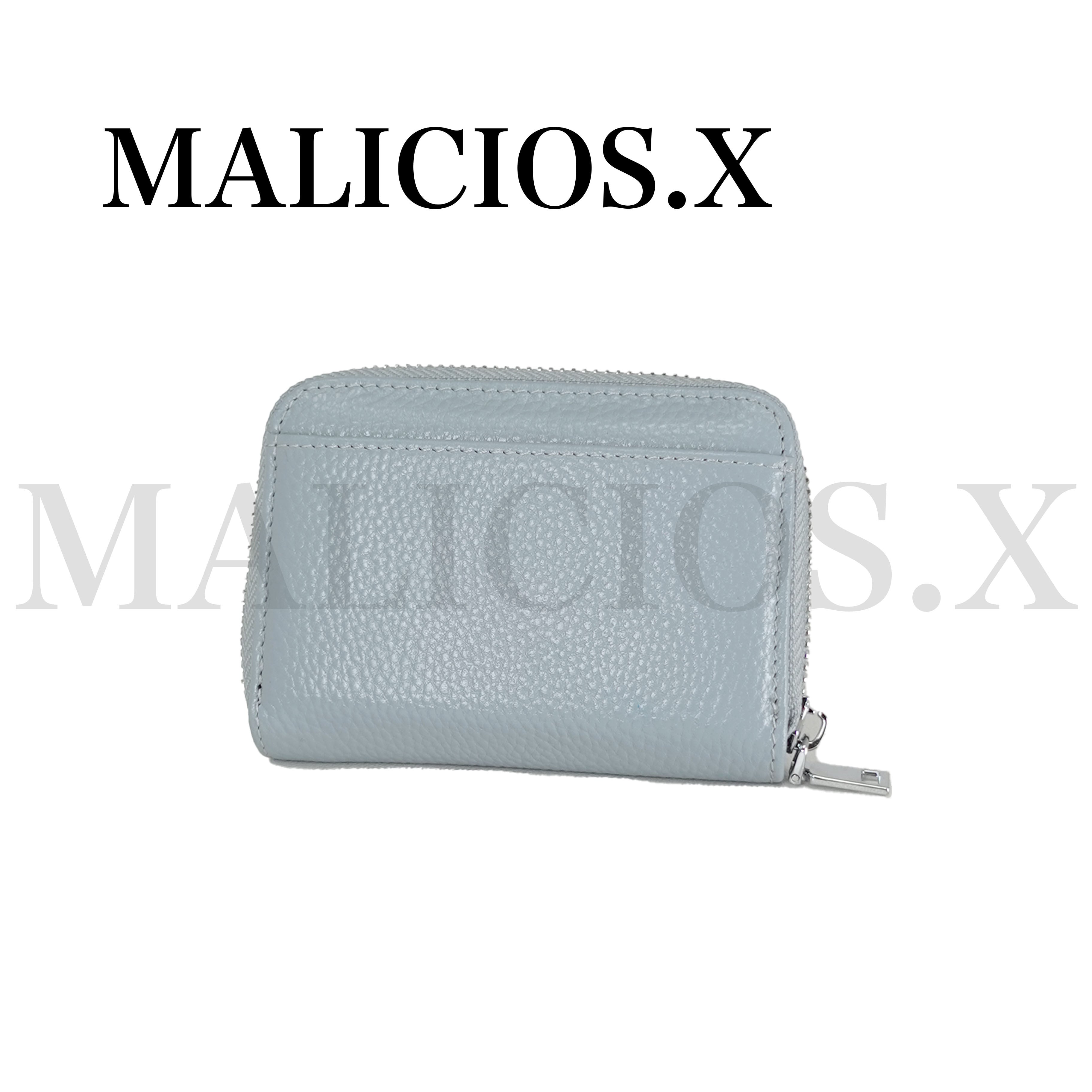Heart Eye folding zip card & coin case(Ice Blue)/Violet | MALICIOUS.X