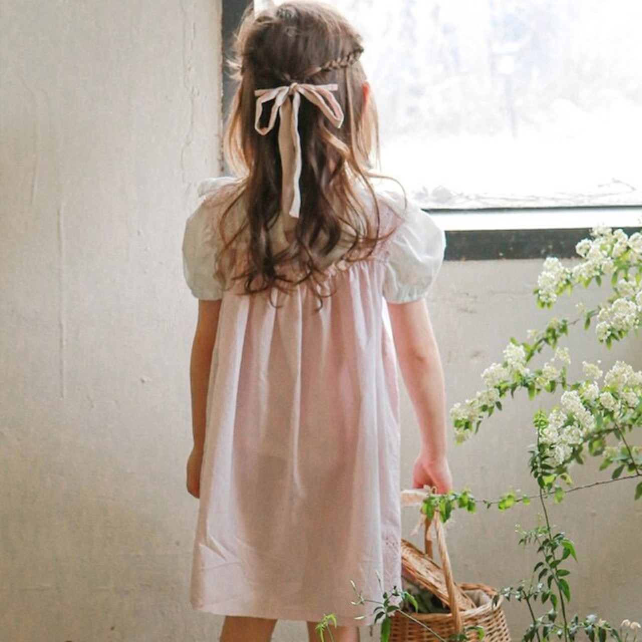 夏レーススクエアネックキャミソールワンピース