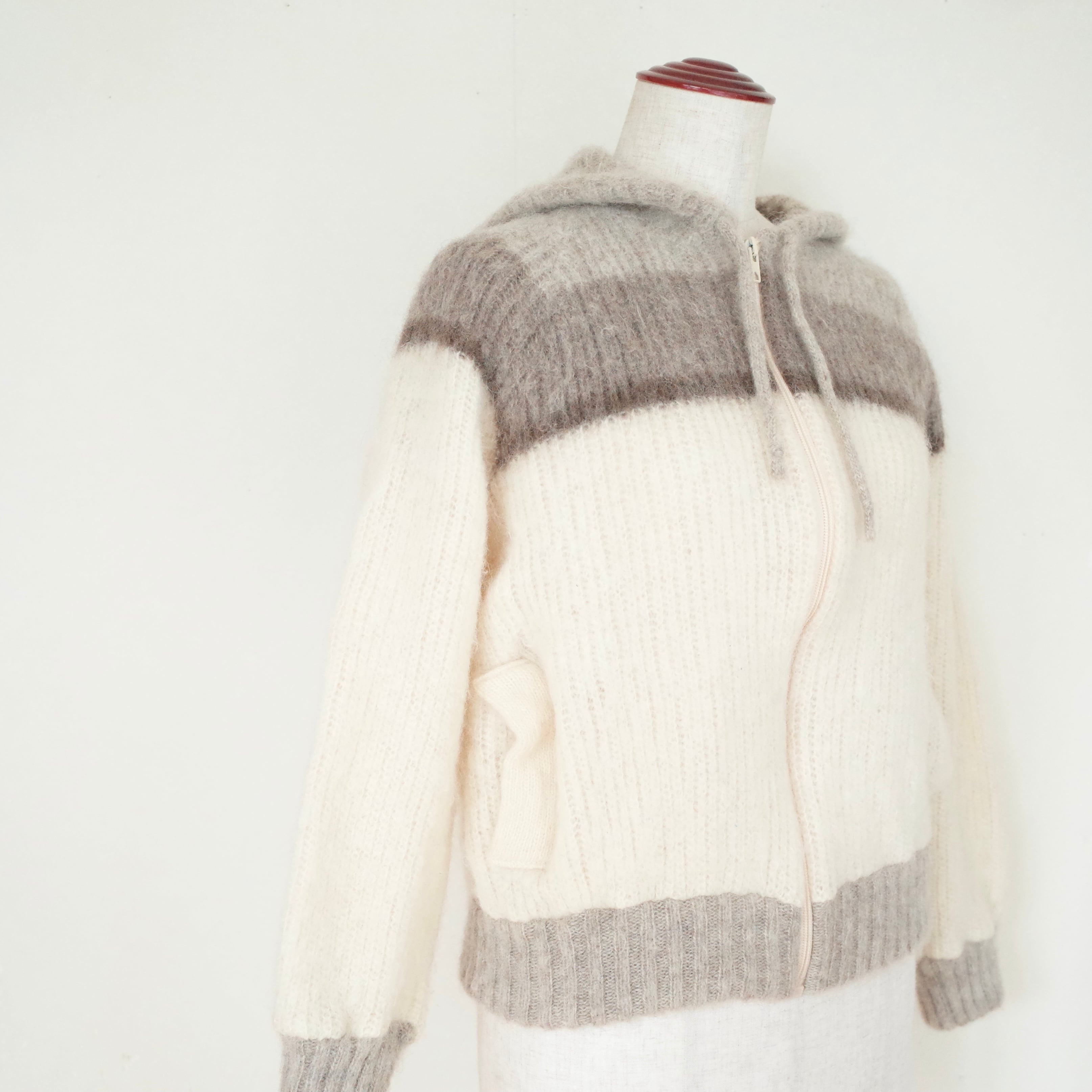 90s Iceland wool zip up hoodie