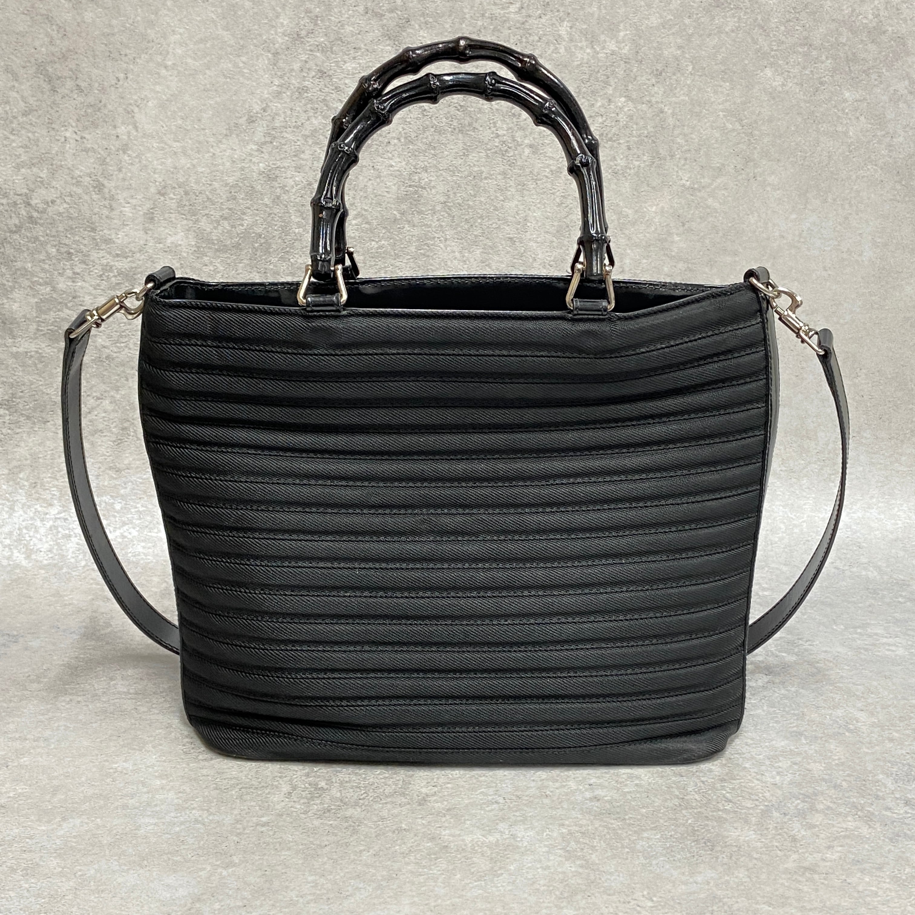 GUCCI グッチ バンブー２ｗａｙバッグ ブラック 6664-202204 | rean