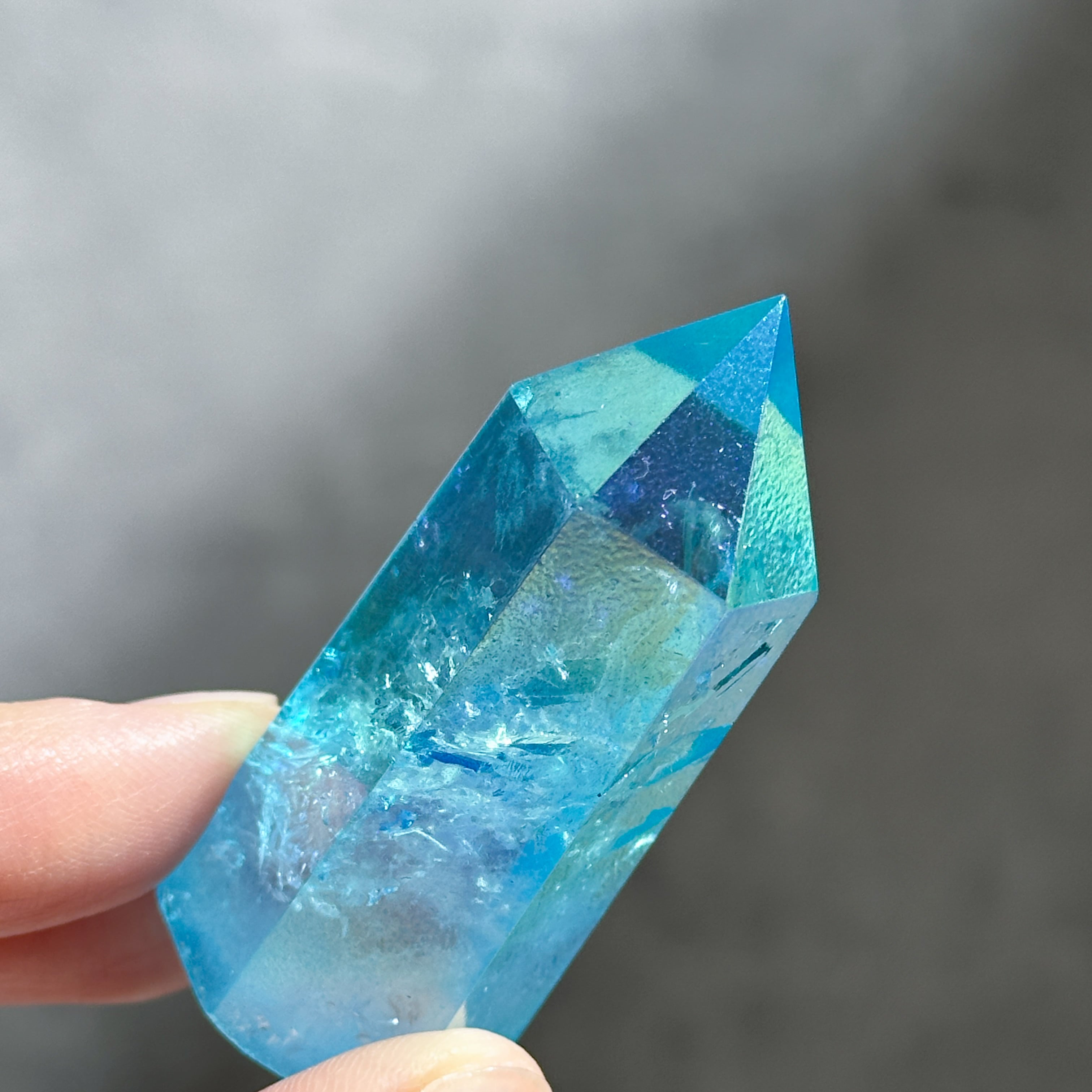 なんじゃこりゃー！綺麗！ピカピカ！高級アクアマリンとアクアオーラ水晶たん！ なんじゃこりゃー！綺麗！ピカピカ！高級アクアマリンとアクアオーラ