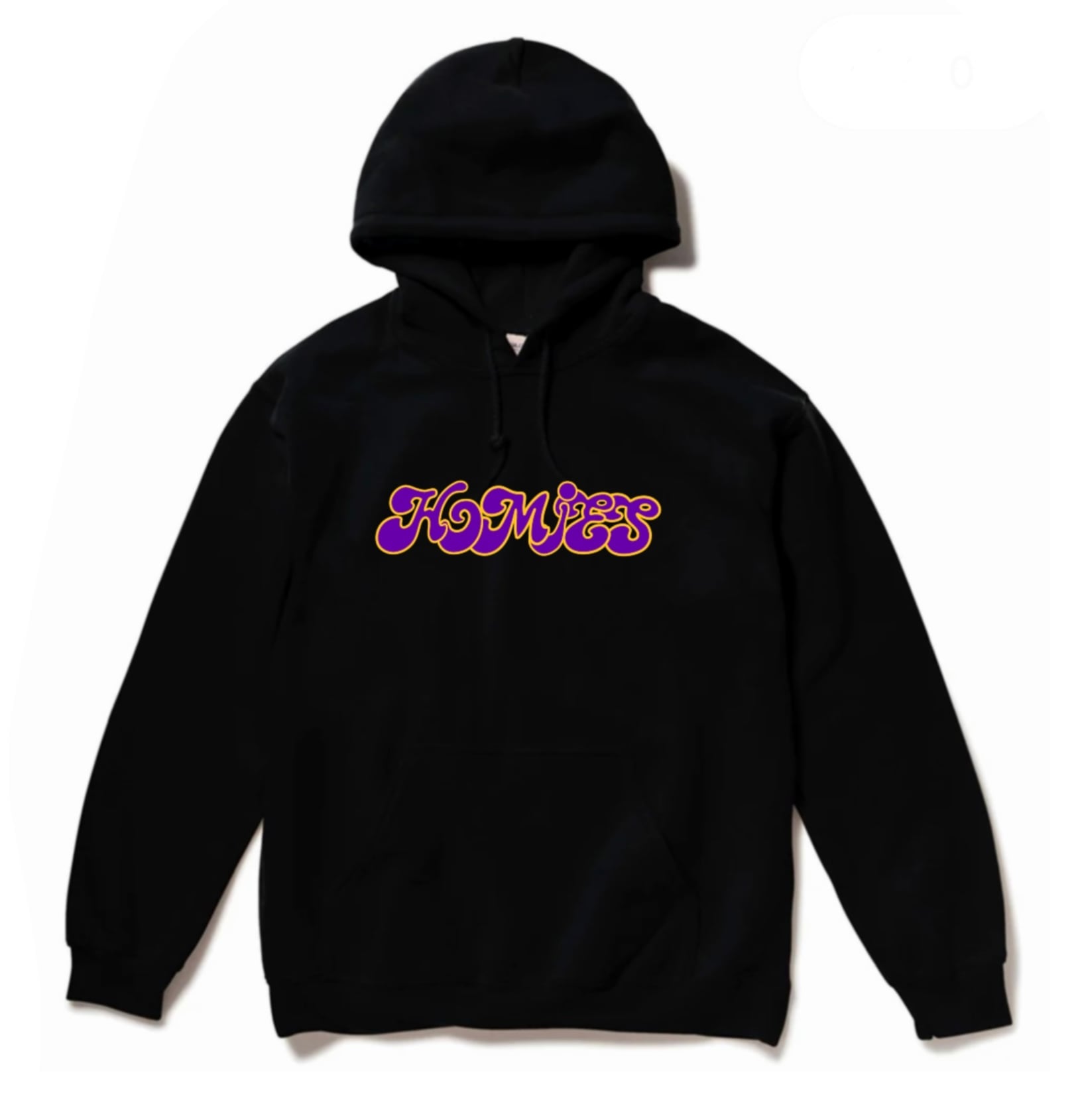 HC backprint hoodie purple (black) /HC BACK HOODIE PURPLE BK 
