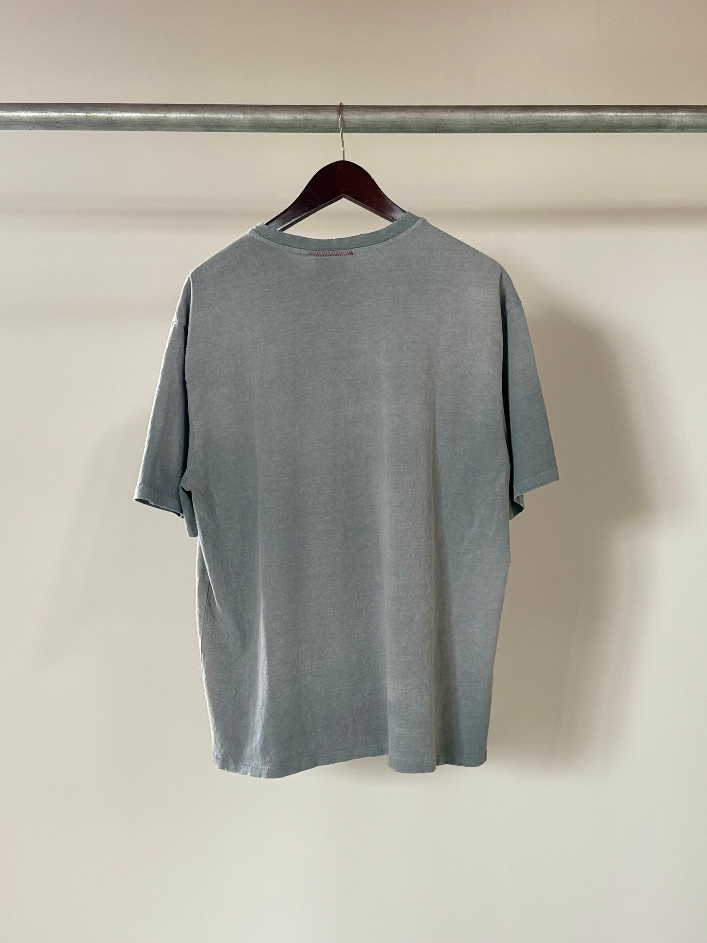 MOOJI MOOJI 【 US Single Stitched T-Shirt Sun Fade】GREY | LARGE