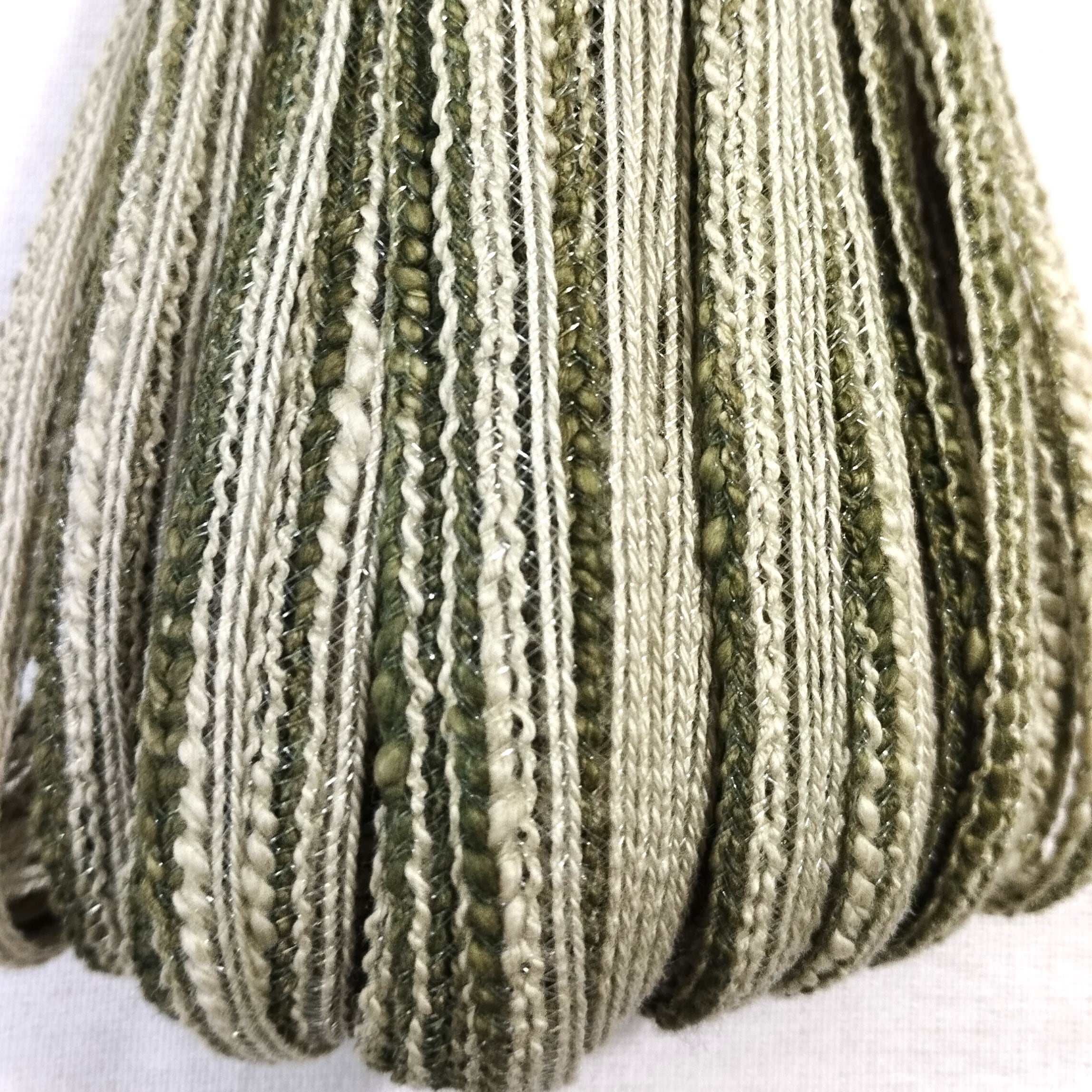 サマーブレード 52M 幅8mm モスグリーン 夏帽子 麦わら ブレード素材