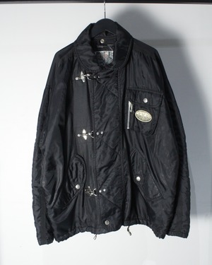【Caka BLACK】Fireman Buckle Gimmick Vintage Loose Jacket