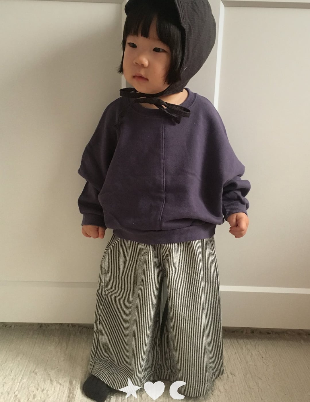 送料無料【予約】/  babyパインワイドパンツ /lalaland
