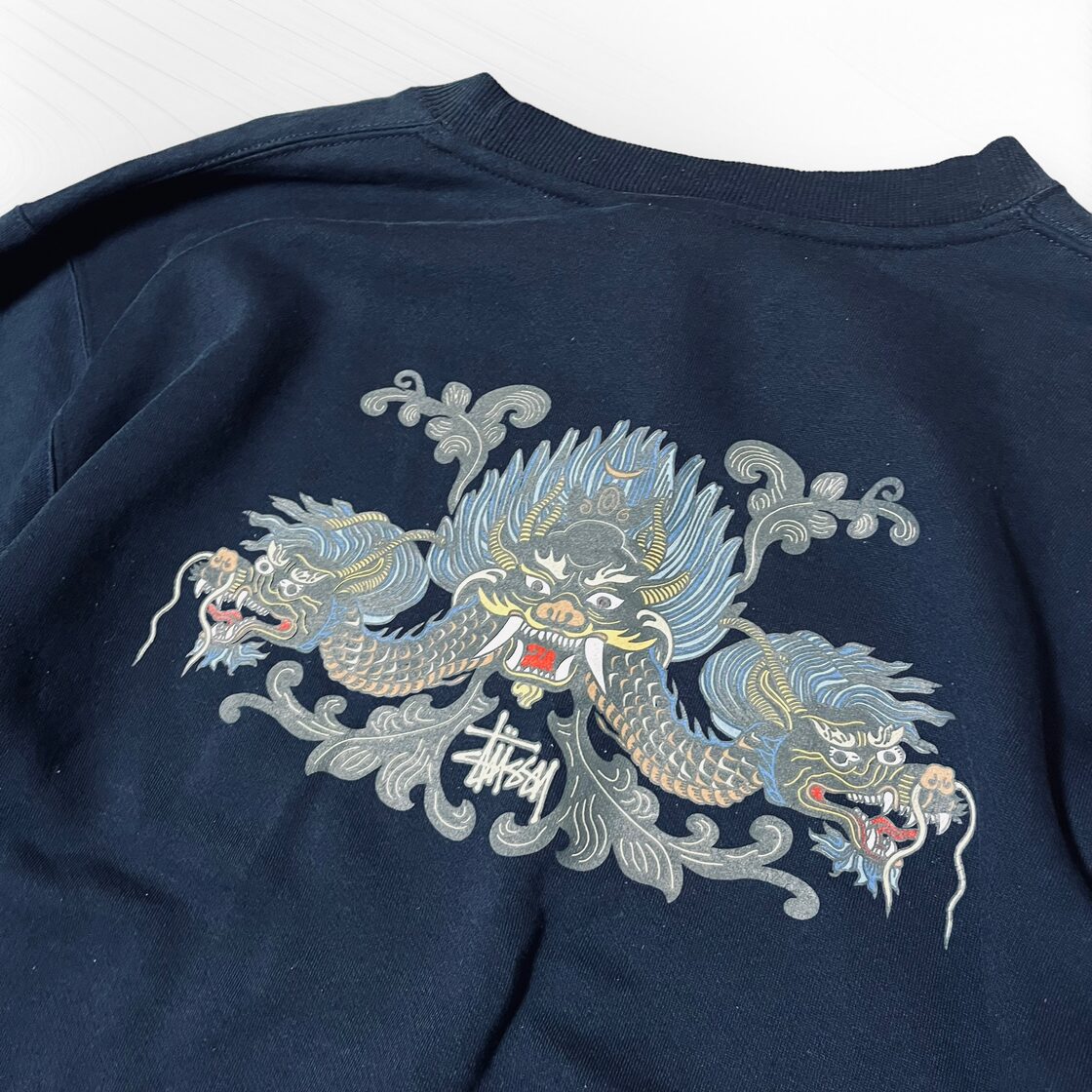 old stussy dragon sweat vintage オールド ステューシー トレーナー 