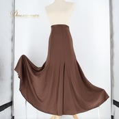 フラメンコ 衣装 ファルダ スカート 無地 レッスン 練習着 Alcala スペイン製 柔らかい 軽い ブラウン系 練習用 おしゃれ 踊りやすい フレアスカート 薄手 ファッション スタイリッシュ シンプル エレガント パーティー 衣装