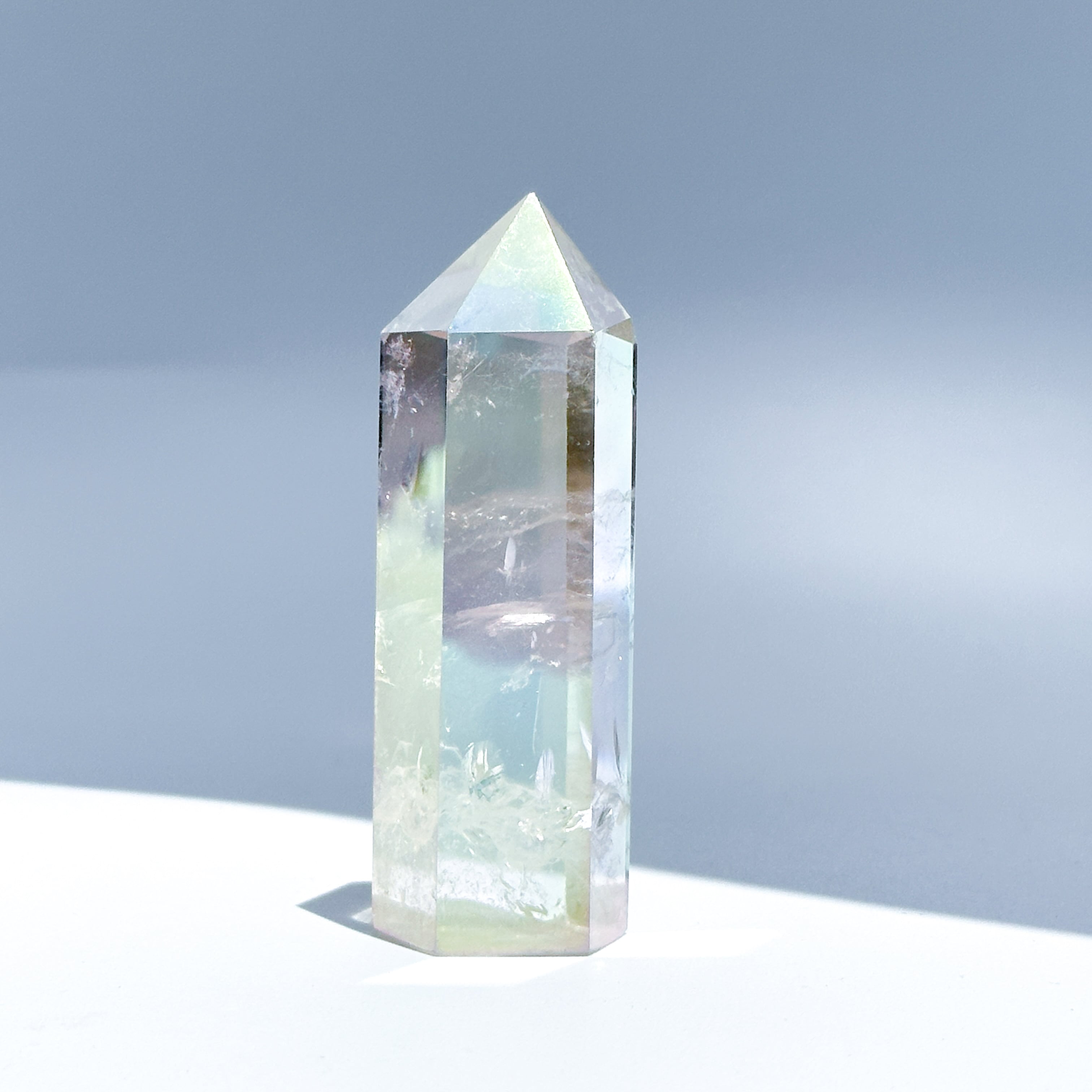 透明感◎エンジェルオーラクォーツ タワー 02◇ Angel Aura Quartz ◇天然石・鉱物・パワーストーン・インテリア