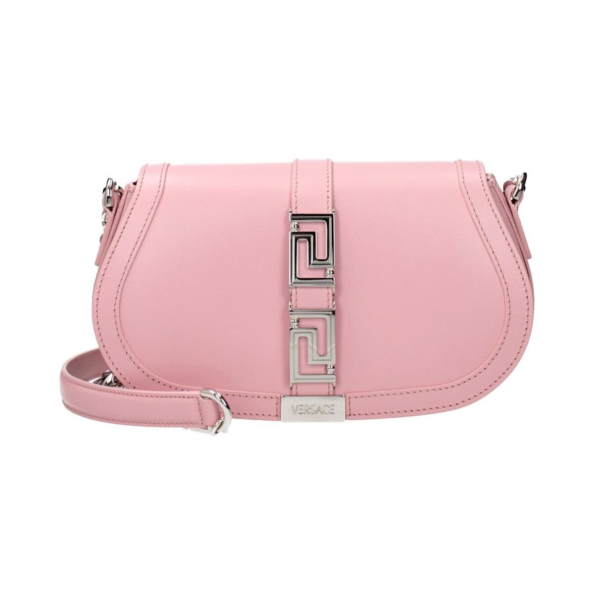 VERSACE ヴェルサーチ レディース ショルダーバッグ レザー ピンク