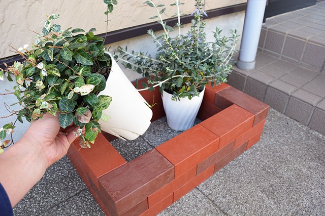 【レンブロックの日2026期間限定セール】レンブロックガーデン用キット30　単色カラーセット　レンガ／ベンガラ