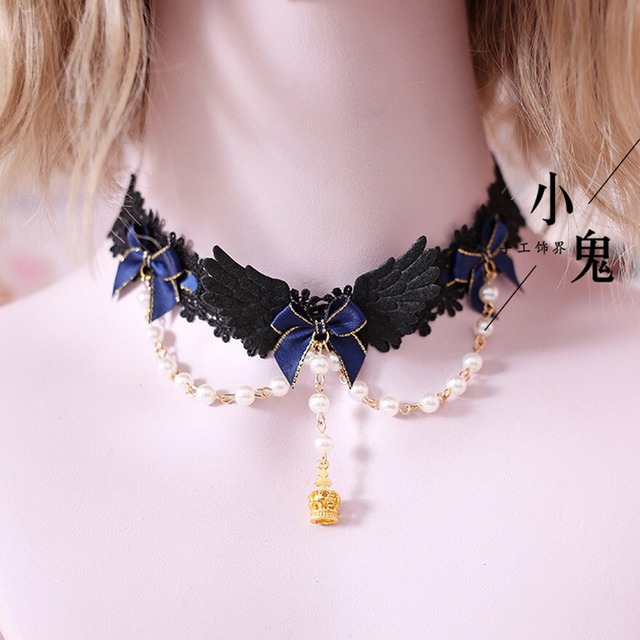 【ロリィタ】スタームーン シアンゴールド 星月モチーフ ネックレス チョーカー