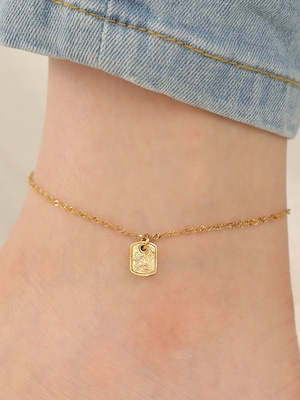 8/16新入荷【 screw 】316L 2way hawaiian tag anklet #a31