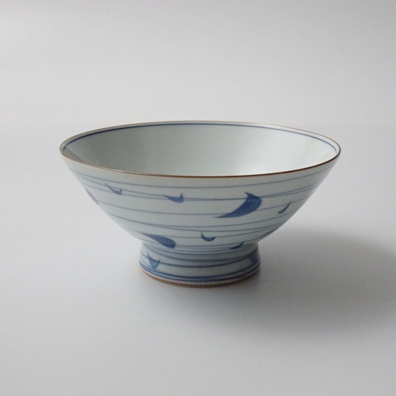 波佐見焼 木の葉渦 特大茶碗(ダンボール入)