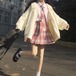 ✞ ♡スリーブポケットカジュアルニットセーター ジャケット ランタンスリーブ ステッチ ✞ゴスロリ SM ミリ 甘ロリ クラロリ 和ロリ エレガント 黒ロリ 姫ロリ 華ロリ BB-BB63418182983