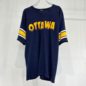 【USED】70s vintage OTTAWA ヴィンテージ フットボール Tシャツ 半袖