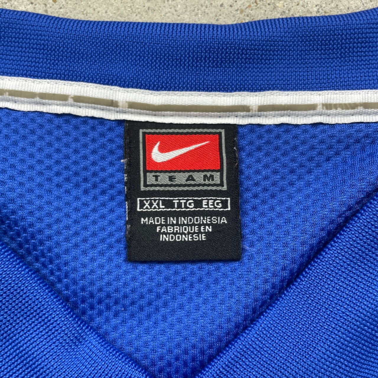 90年代 NIKE TEAM ナイキ 長袖ゲームシャツ スウォッシュロゴ刺繍
