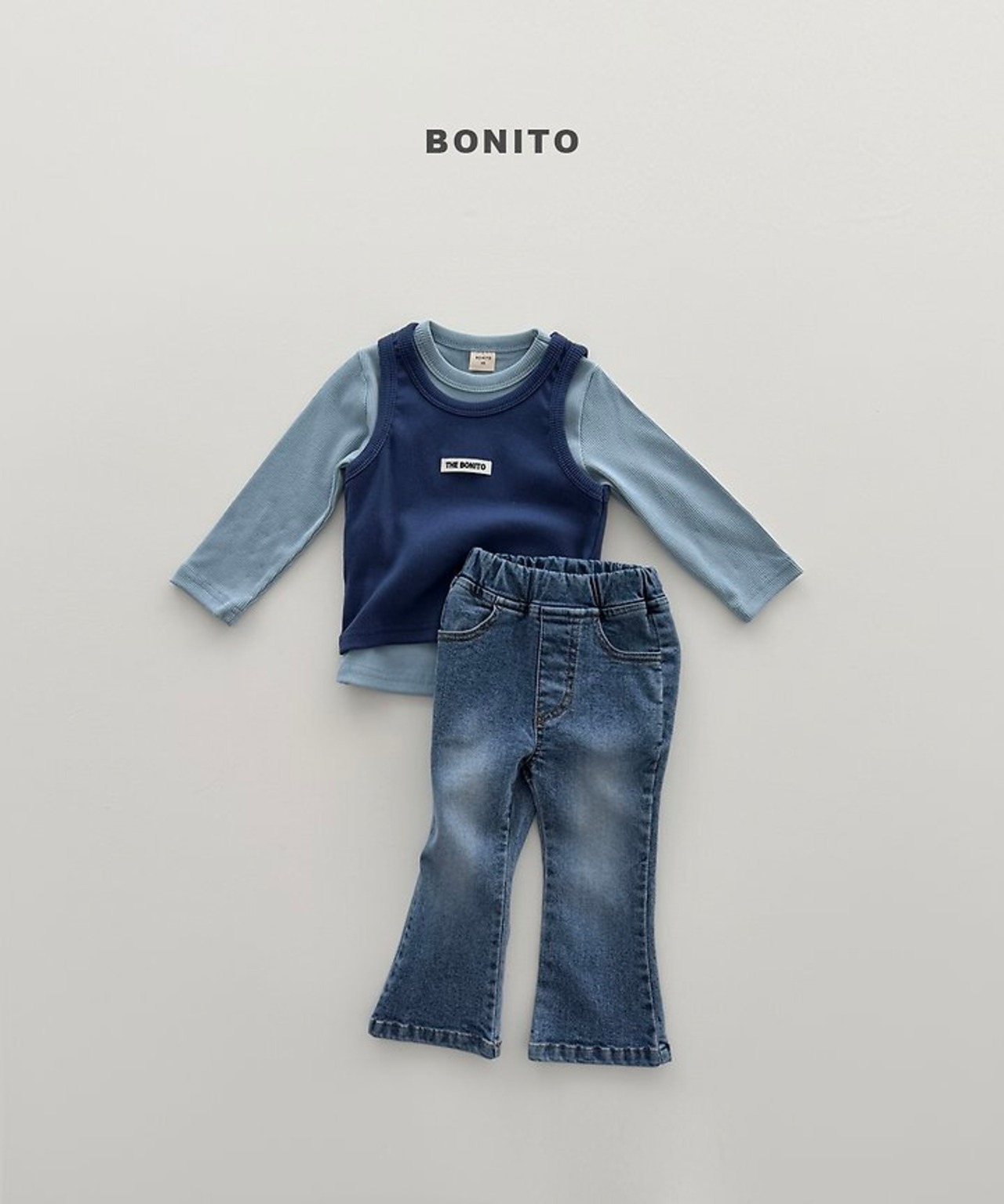 韓国子供服 / BONITO / 26Autumn / ストレッチ ブーツカットデニムパンツ / 秋服 *12M~JM *