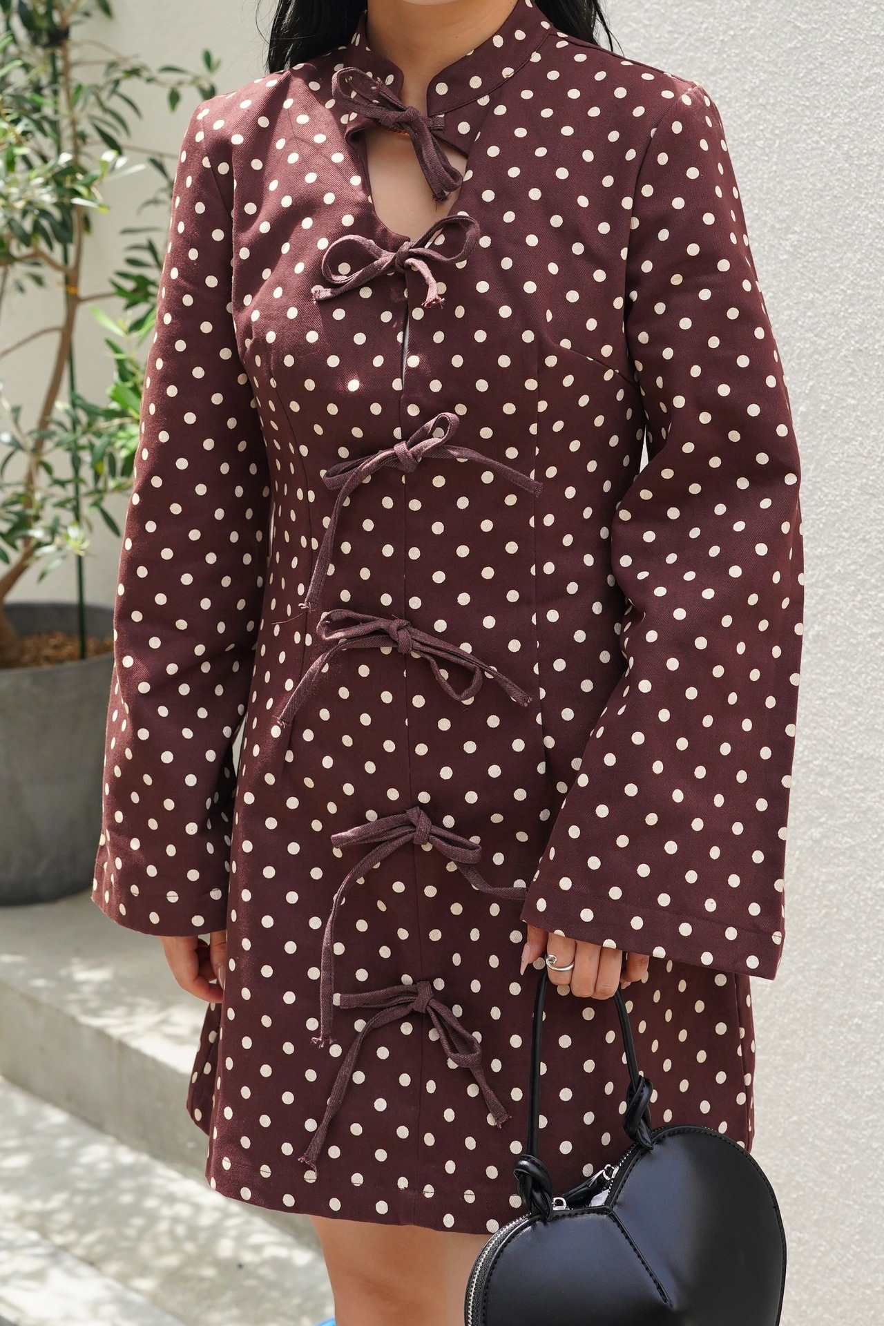 ARLES POLKA DOT MINI DRESS