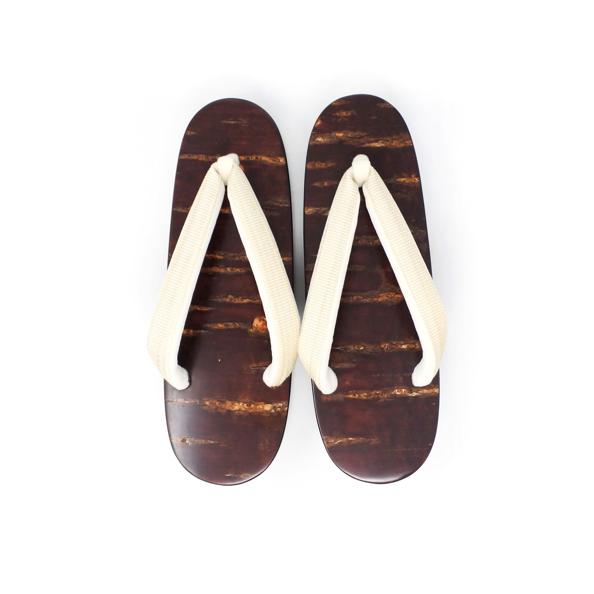 糸春雨塗 舟型下駄 正絹縞花緒 M | しば田