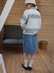 Boréal Lodge Wool Jacquard Cardigan F0870