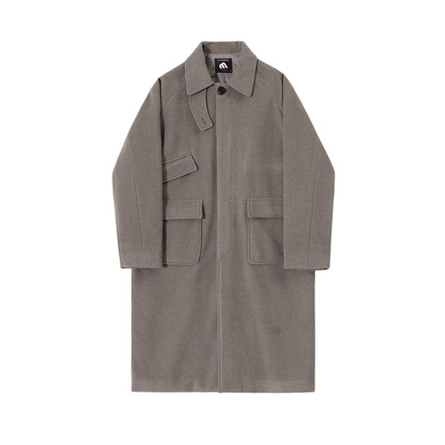 シングルブレストロングコート C10642