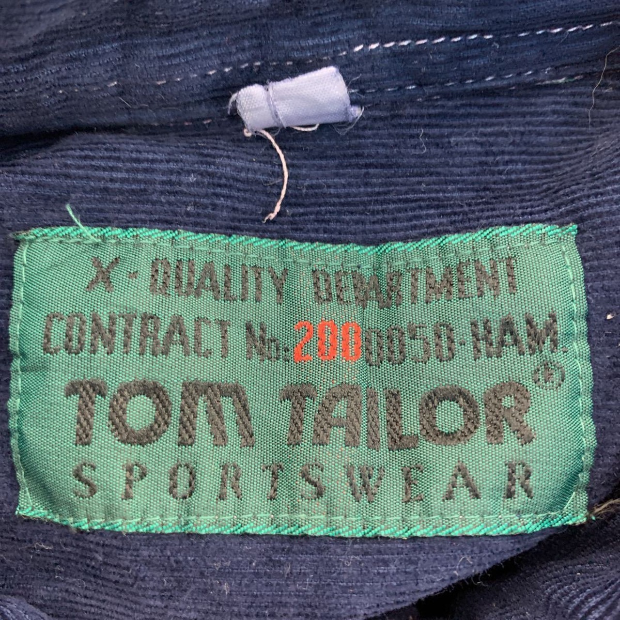 TOM TAILOR 長袖 コーデュロイ シャツ XL位 ネイビー トムテイラー 