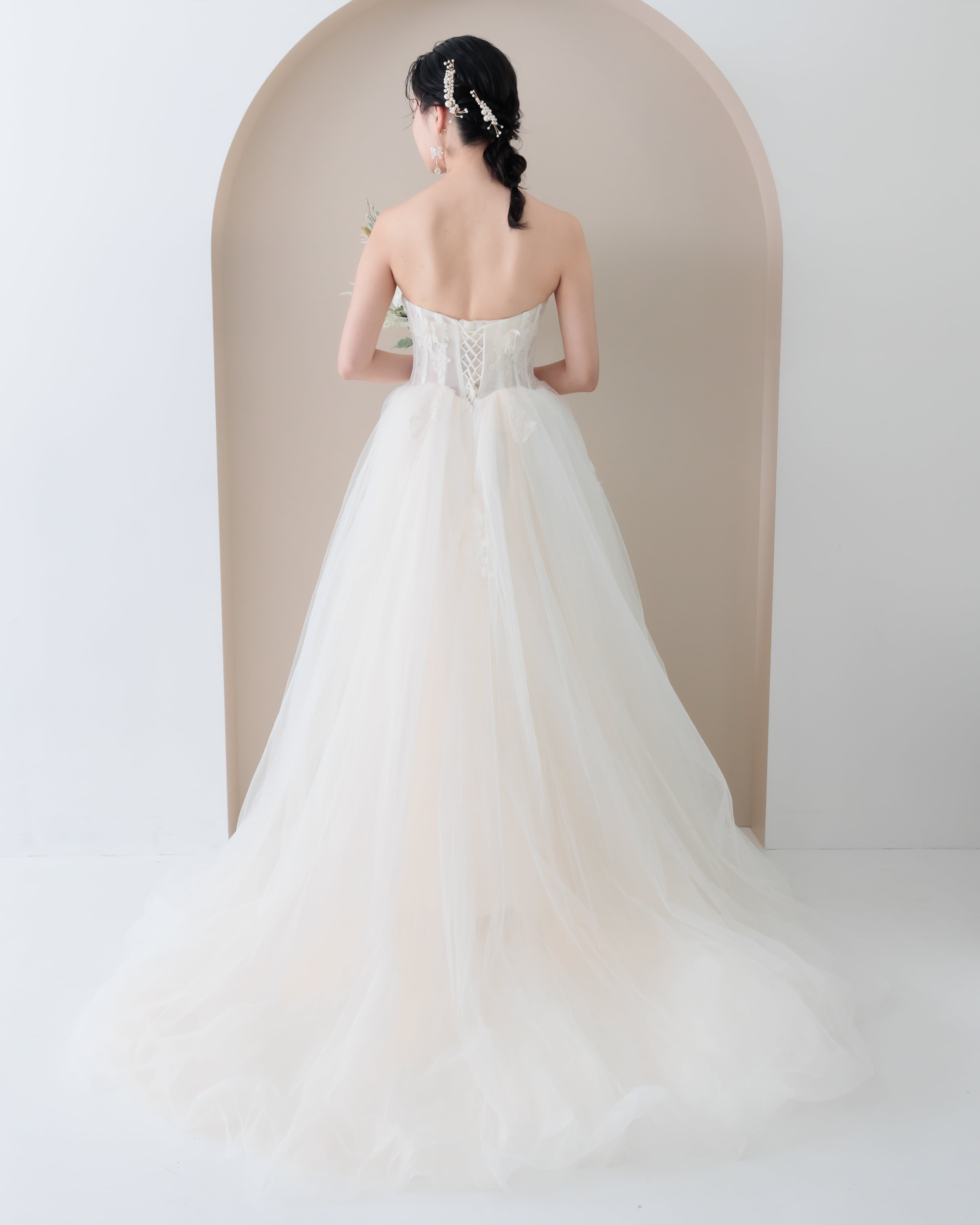 2WAY仕様ウェディングドレス【WD2509-06】 | ブライダルアクセサリー