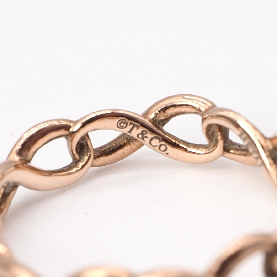 Tiffany&Co. 約7号 インフィニティ ボール リング ルベドメタル