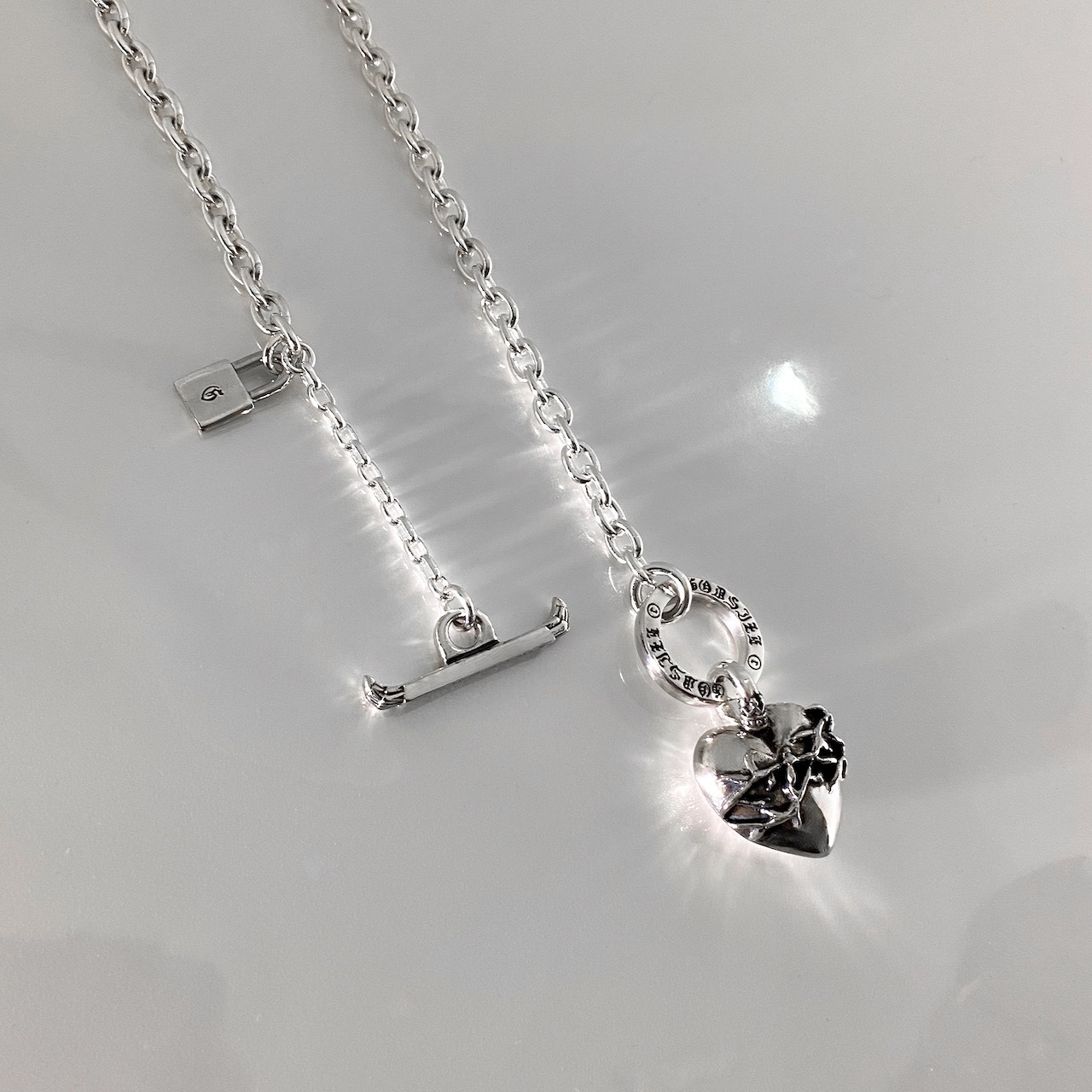 HEART NECKLACE T-BAR /  ハートネックレス Tバー