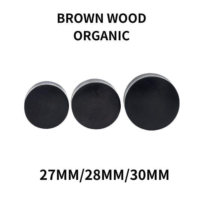ボディピアス 27mm 30mm HARD ダークブラウン ウッド ダブルフレア
