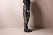 山内 / 有松カモフラージュビンテージシルクリネン・タブ付きワークパンツ