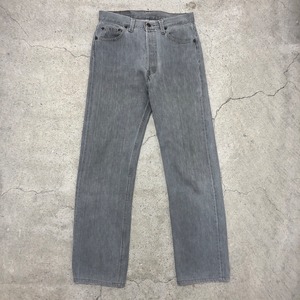 90s Levi`s 501/Gray Denim/USA製/1992年製/W30/L34/グレーカラーデニム/ストレートパンツ/ボトム/552-092/リーバイス