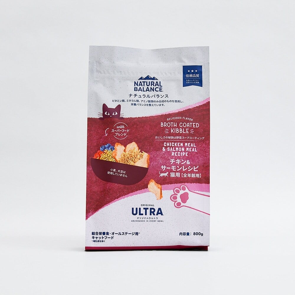 ナチュラルバランス オリジナルウルトラ 猫用 チキン&サーモンレシピ 全年齢用 1.8k