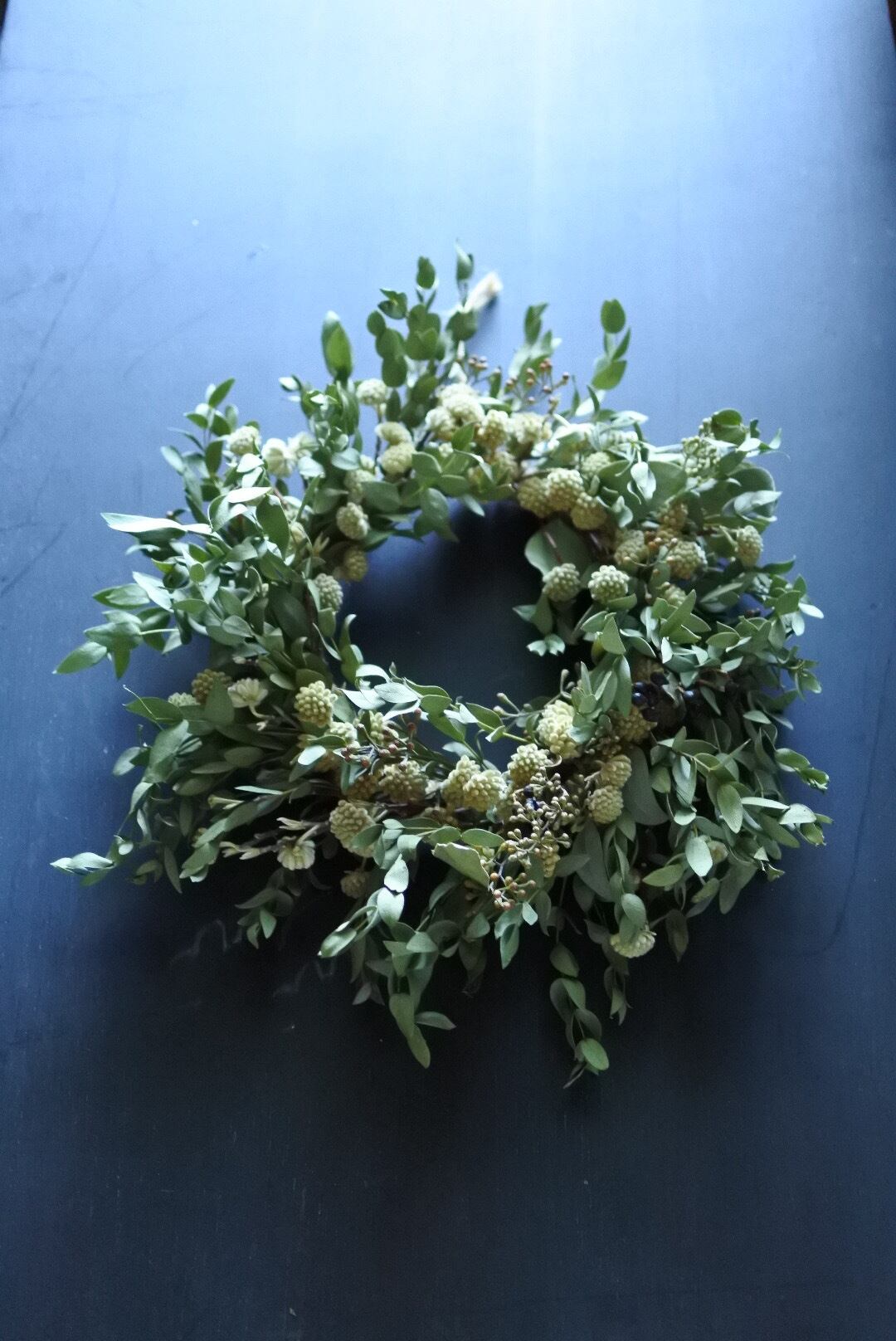 ポポラスとルリタマアザミのハーフリース* ラッピング無料 ナチュラル