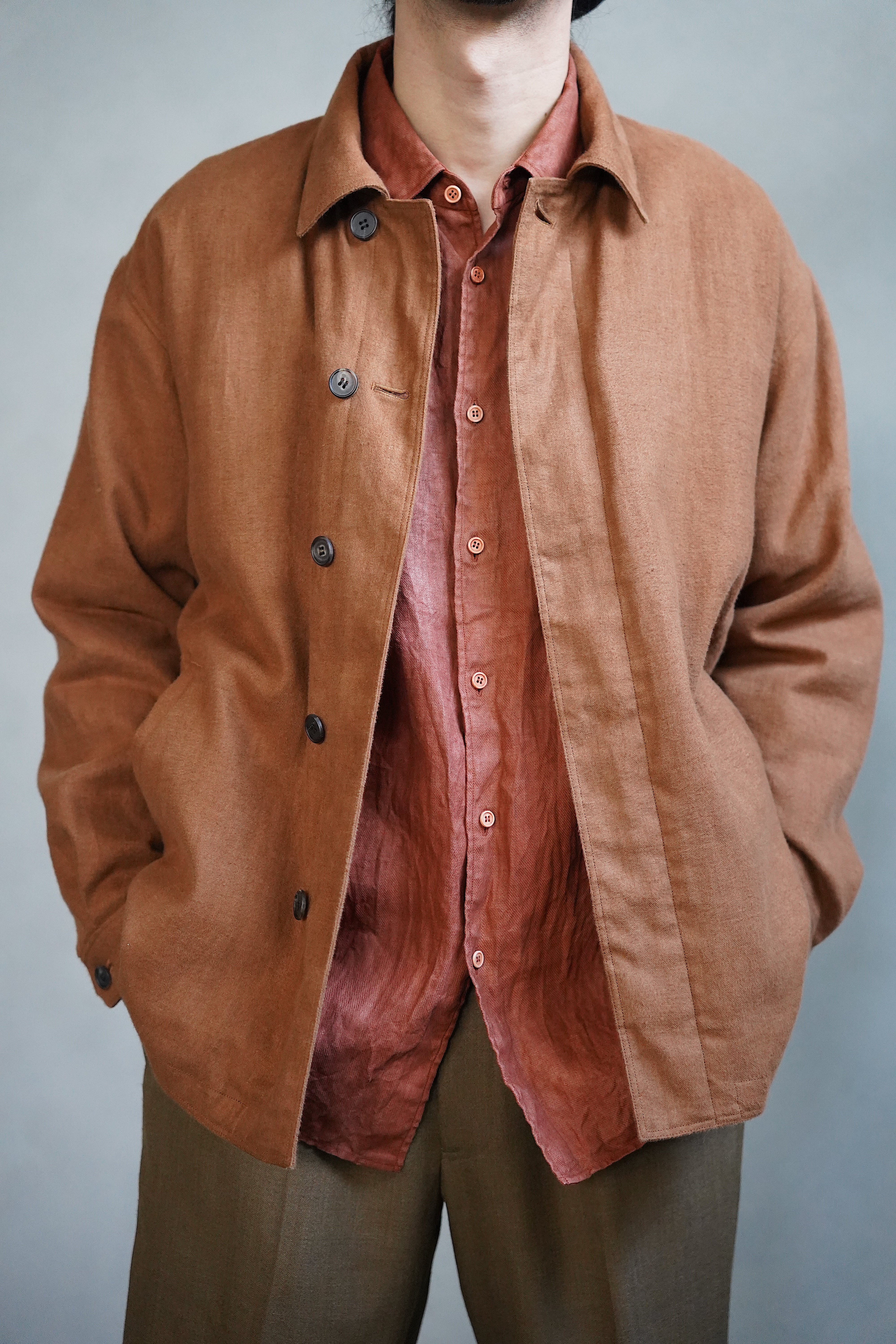 shirt – 山内 山内 コットンシャツ ベージュ 長袖