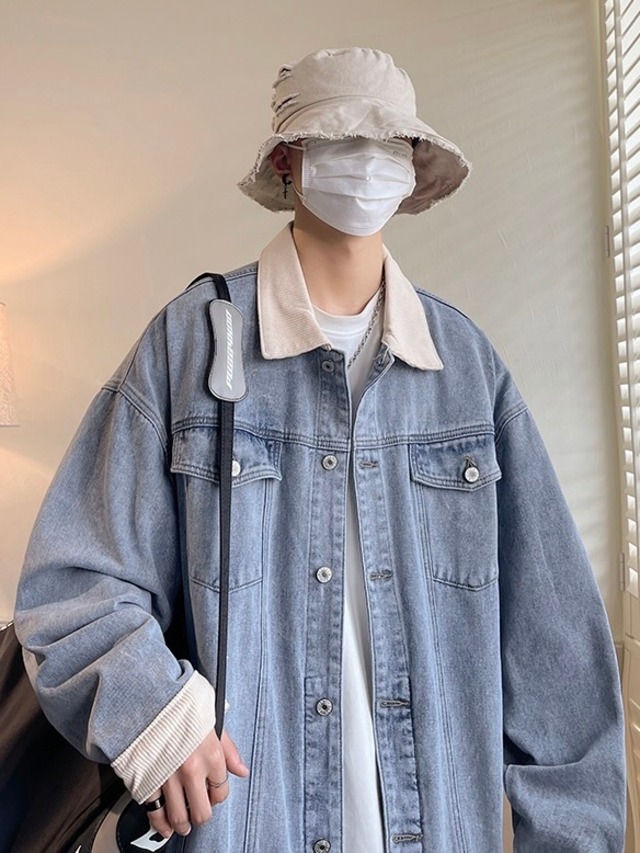 ストリートデニムジャケット 2カラー Sb 韓国メンズファッション通販サイト Sober ストリートデニムジャケット 2カラー Sb 韓国メンズファッション通販サイト Sober