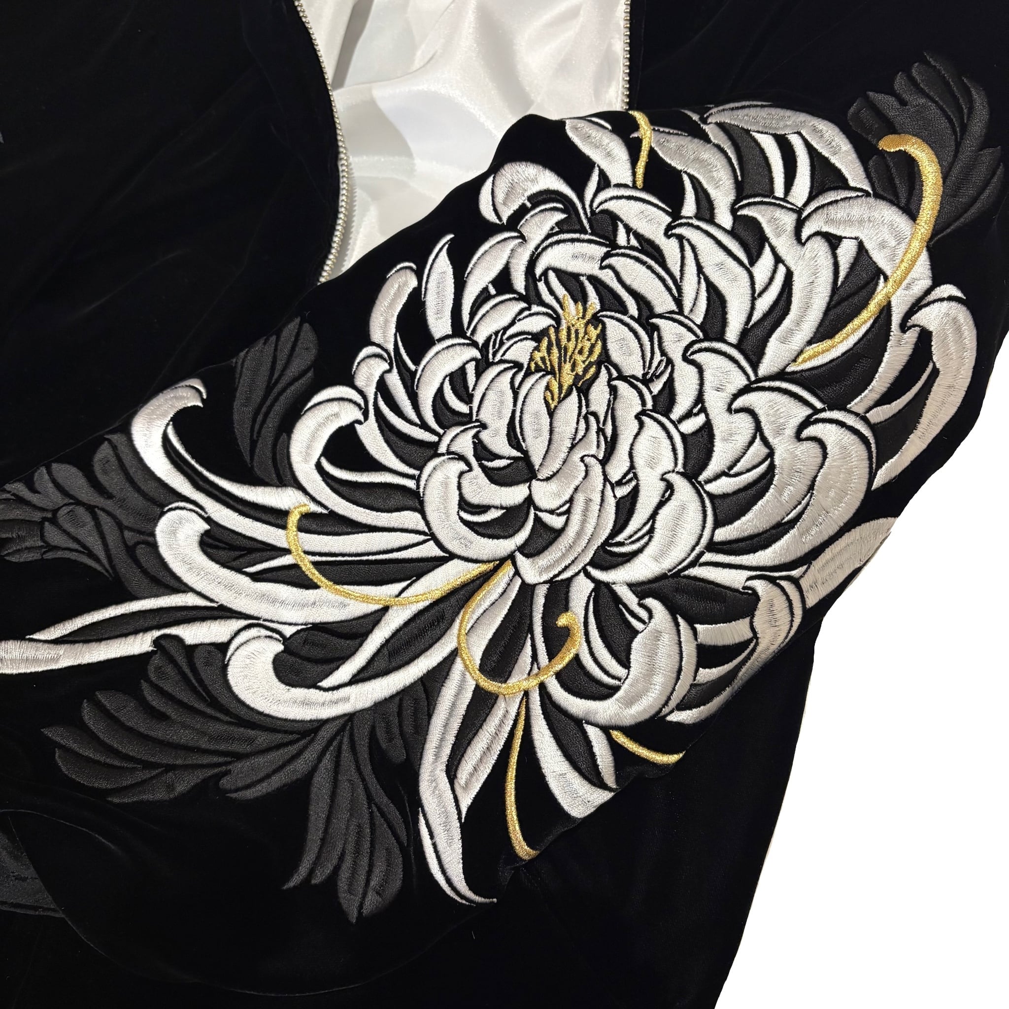 信州まなぶ　菊ベルベットジャケット 菊 velvet jacket | ART CORE