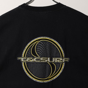 美品 L 90s USA 陰陽 T&C Surf サーフTシャツ ブラック 黒