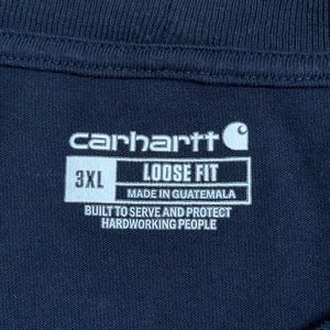 【Carhartt】3XL ビッグシルエット ビッグサイズ ポケットTシャツ ポケT カーハート ワーク系 US古着