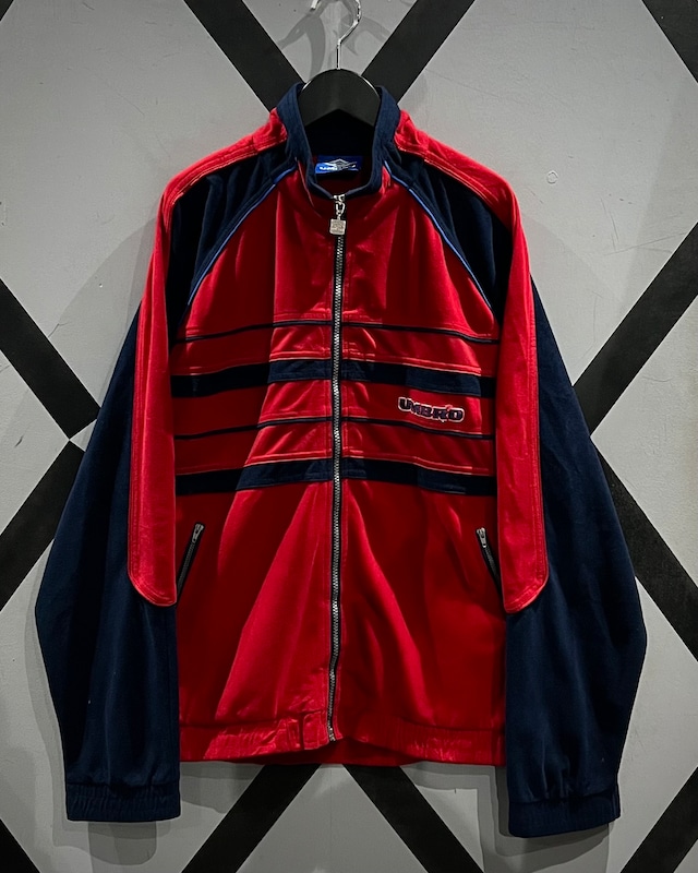 【X VINTAGE】90’s “UMBRO” Vintage Loose Rare Fabric Track Jacket