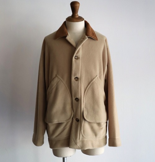 RELAX FIT " Fleece Hunting Coverall ( Beige × Brown )"