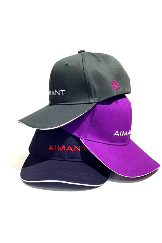 「AIMANT」ロゴ刺繍クラシックツイルキャップ(UNISEX)：6001011
