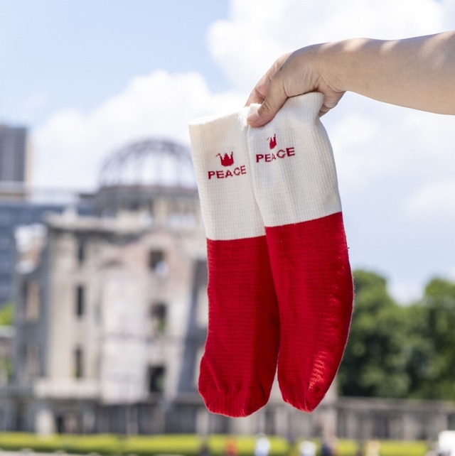 10/6発売！折り鶴 PEACE 靴下 / ORIZURU PEACE Socks