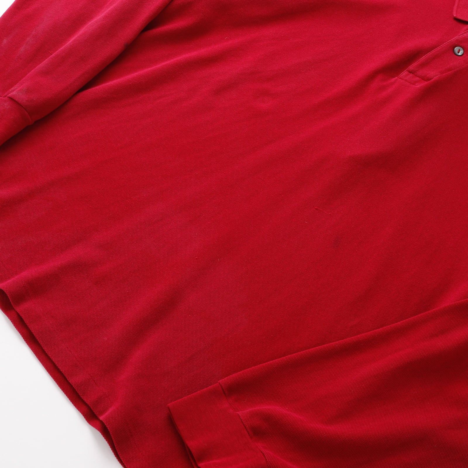 逸品】LACOSTE long sleeve polo shirt wine red big size 8