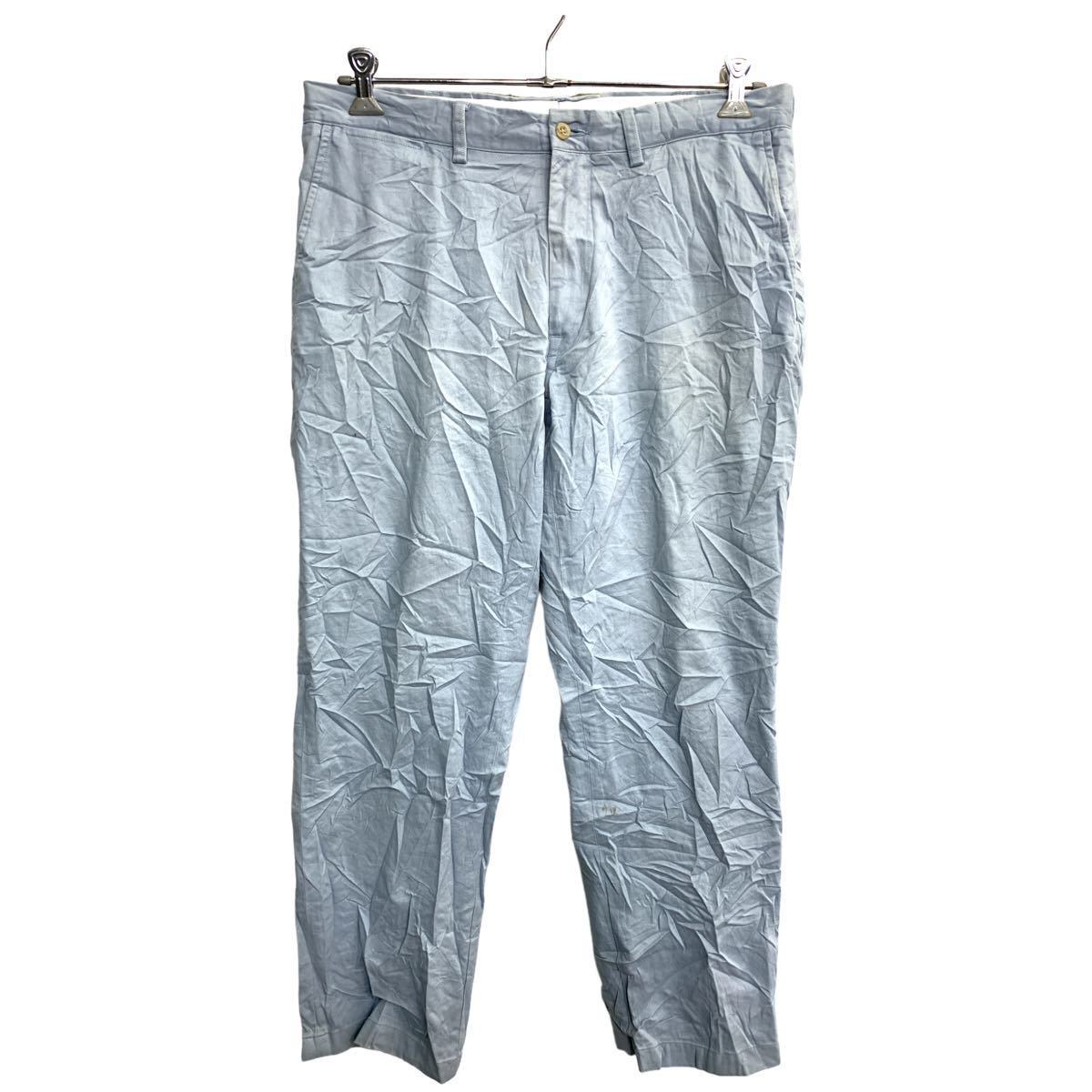 W35★古着 ラルフローレン Ralph Lauren ブランド チノ パンツ チノパン メンズ 90年代 90s HAMMOND コットン 紺 ネイビー 24oct07 中古 ボトムス ロング 古着 Polo Ralph Lauren 「RL-5」 5ポケット サイドアジャスター チノ