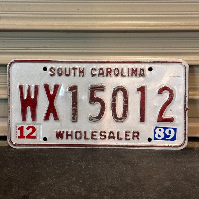 SOUTH CAROLINA Number Plate　ライセンスプレート